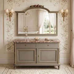 Very nice old French washstand with mirror