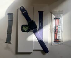Like New Apple Watch Series 11, 46mm Silver, Blue Rubber Band