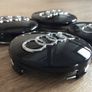 Full Set 60mm Audi Centre Caps - Black Image 3