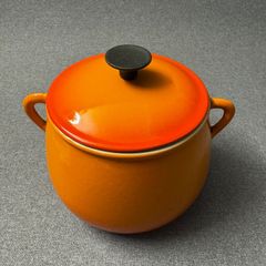 Le Creuset "Cousances " Burnt- Orange Cast iron pot with lid