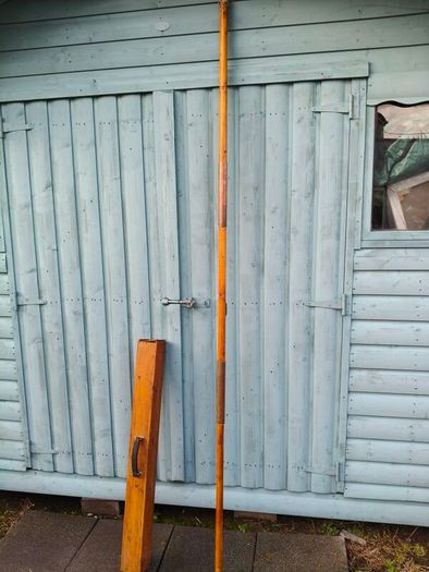 Old Wood and Brass Flagpole