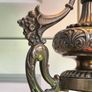 Edison & Swan Antique Rococo Brass Table Lamp Working Order Image 6