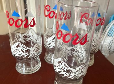 Coors pint glasses