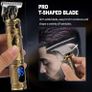 Hair Clippers Men Professional Beard Trimmer,Cordless Electric Self Hair Clippers with LCD Screen,Precision Outliner Trimmer-Smooth Clipping,Sharp Shavers-Rechargeable Battery,Gifts for Men (FREE POSTAGE) Image 2