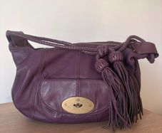 Mulberry Tassle Hobo bag in rich plum