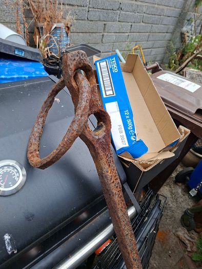 Very Large Heavy 19th Century Wrought Iron Anchor