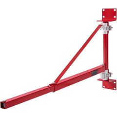 Electric Hoist Support Arm, 300 kg Max Load Capacity, Electric Hoist Holder Swing Arm with Pole, Steel Hoist Frame,