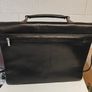 Plevier Men's  Black Leather Briefcase Bag Image 3