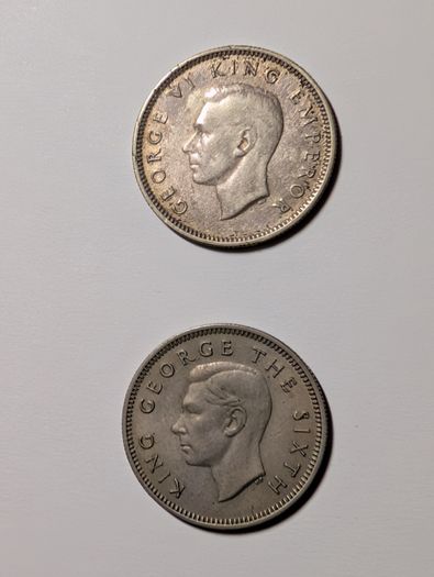 New Zealand 6 pence X2.