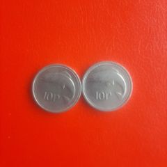 2 Irish 10p 1993 and 1994