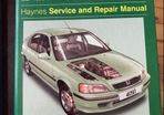 Haynes manual honda  civic 1995-2000