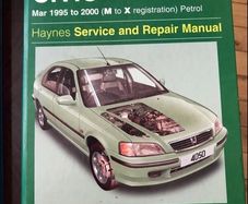 Haynes manual honda  civic 1995-2000