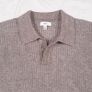 Next Taupe Mushroom Brown Ribbed Button Collar Polo Knit Jumper Mens Size L Image 5