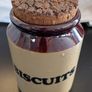 Pearsons Chesterfield Biscuits Jar Stoneware Cork Lid Vintage Kitchen Image 2