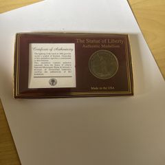 Statue of Liberty Authentic Medallion Coin Made From Materials From The Statue