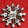 Silver tone Rhinestone Brooch Image 2