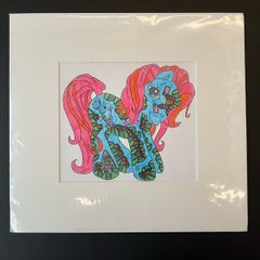 Mounted colourful Anime Print -My Little Pony
