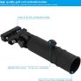 Adjustable Umbrella Holder, Universal Durable Golf Push Trolley Umbrella Stand for Most Golf Trolleys (Black) Image 3