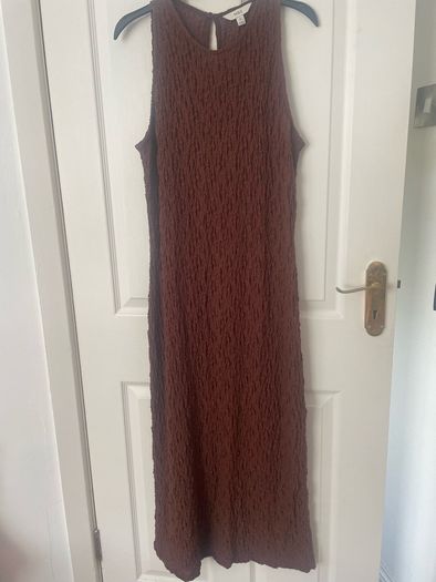 M&S Brown Stretch Dress Size 14
