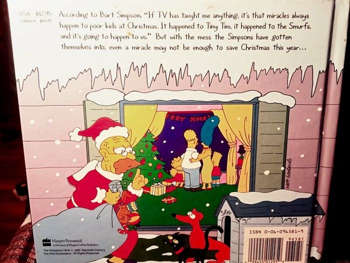 1990. The Simpsons XMAS Book. Matt Groening.