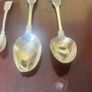 Antique Dublin Georgian Silver Fiddle Back Spoons Image 2