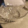Waterford Lead Crystal Cut Bowl With Scalloped Rim 9 inches diemter and 4 inches deep  is uesd iteme but in good condition. Image 5