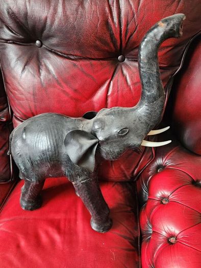 fabulous large leather elephant
