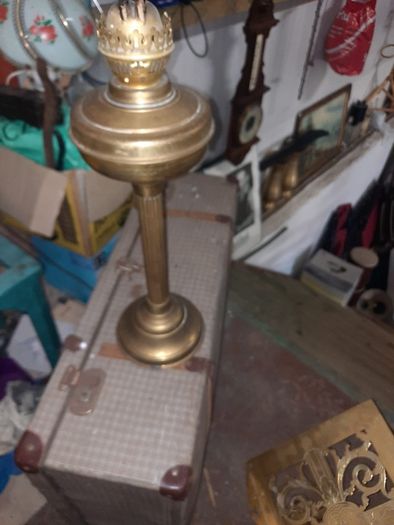 antique brass lamp