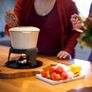 MasterClass Cast Iron Fondue Set, Fondue Pot with 6 Forks and Cast Iron Enamelled Bowl, Superior Heat Retention & Adjustable Burner, Gift Boxed, Cream, 21x18cm Image 10