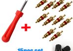 Copper Valve Core Car Motorcycle Bike Tire Valve Core American/US Vacuum Tyre Valve Stems Core Remover Bicycle Auto Accessories