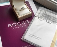 Engagement ring (lab grown diamond ) with paperwork