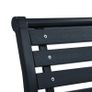 Garden Chairs 2 pcs Black Steel and WPC Image 4