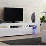 80 inch White LED TV Stand Modern TV Cabinet Image 7