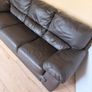 Leather 3 Seater Sofa Image 3