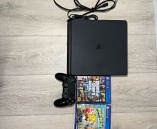 ps4 slim comes 1TB with 3 games all attachments included