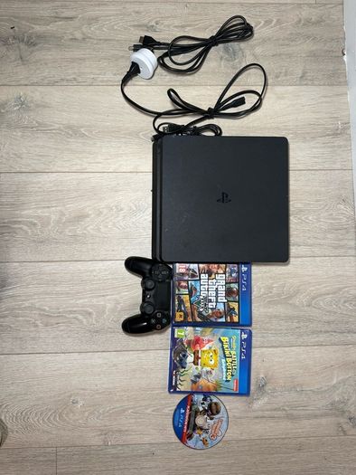 ps4 slim comes 1TB with 3 games all attachments included