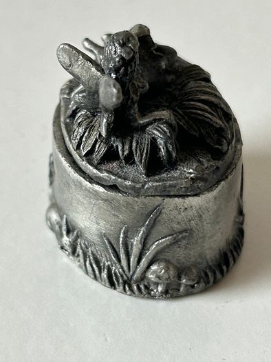 Vintage Pewter Tooth Fairy Wee Box