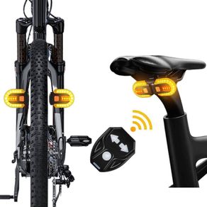 Wireless Remote Bike Turn Signal Rear Light Rechargeable Wireless LED Lamp MTB Bike Warning Taillight for Night Riding Safety