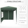 NEW SALE | 2 x 2m Pop Up Gazebo, with Side Walls and Windows - White Image 9