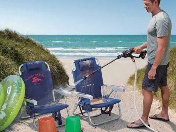 Worx PowerShare Hydroshot portable pressure cleaner.