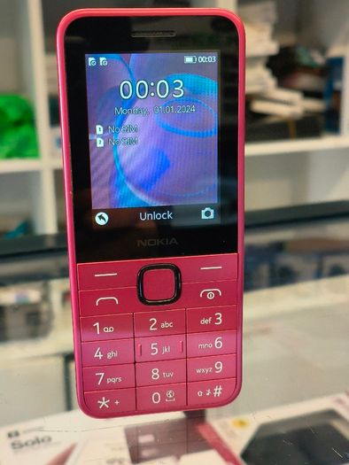 Nokia 225 [2024] 6cm [2.4] 91G Pink Mobile Phone (Nokia 225 4G TA-1610 DS PINK) Dual Sim Unlocked