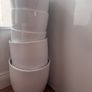 White ceramic pot planters Image 5