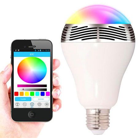 SmartBulb Wireless Bluetooth Audio Speakers E27 LED RGB Light Music Bulb