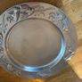 Large Decorative Pewter Dish with Koi Fish Engraving Image 7