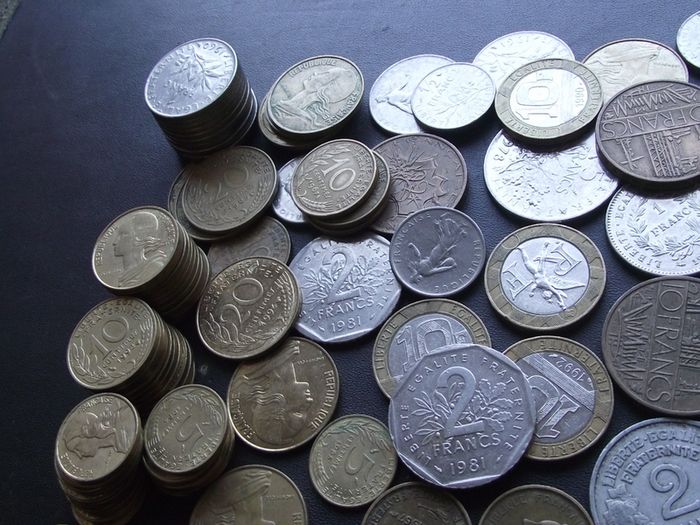 A Lot of 630+ grams of French coins