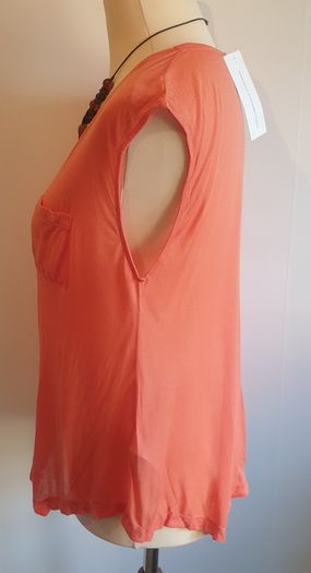 French Connection Womens Peach T Shirt Top Sleeveless New With Tags Size M CAN POST