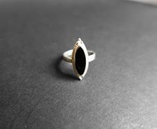 Vintage Black Onyx 925 Sterling Silver Ring