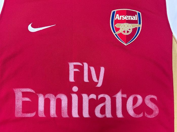 Genuine Vintage 2006 Nike Arsenal London Cesc Fabregas Hone Jersey Shirt Mens Small