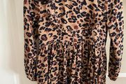 Next Girls Leopard Print Dress with Black Velvet Bow - see 4 pics