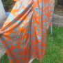 Orange and turquoise floral wrap dress (free post) Image 10